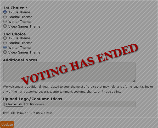 Voting Has Ended